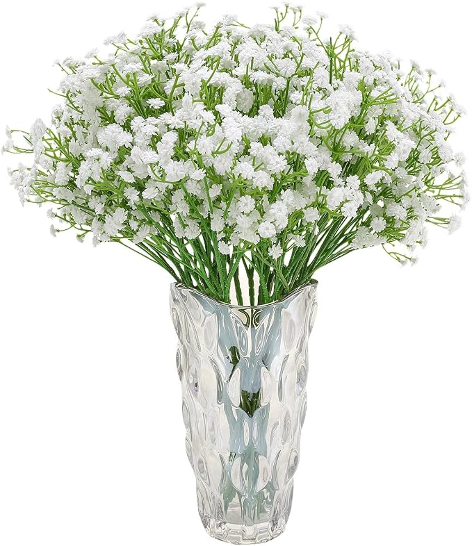 Pink Artificial Baby’s Breath – Set of 3 Stems | Faux Gypsophila Cake Flowers