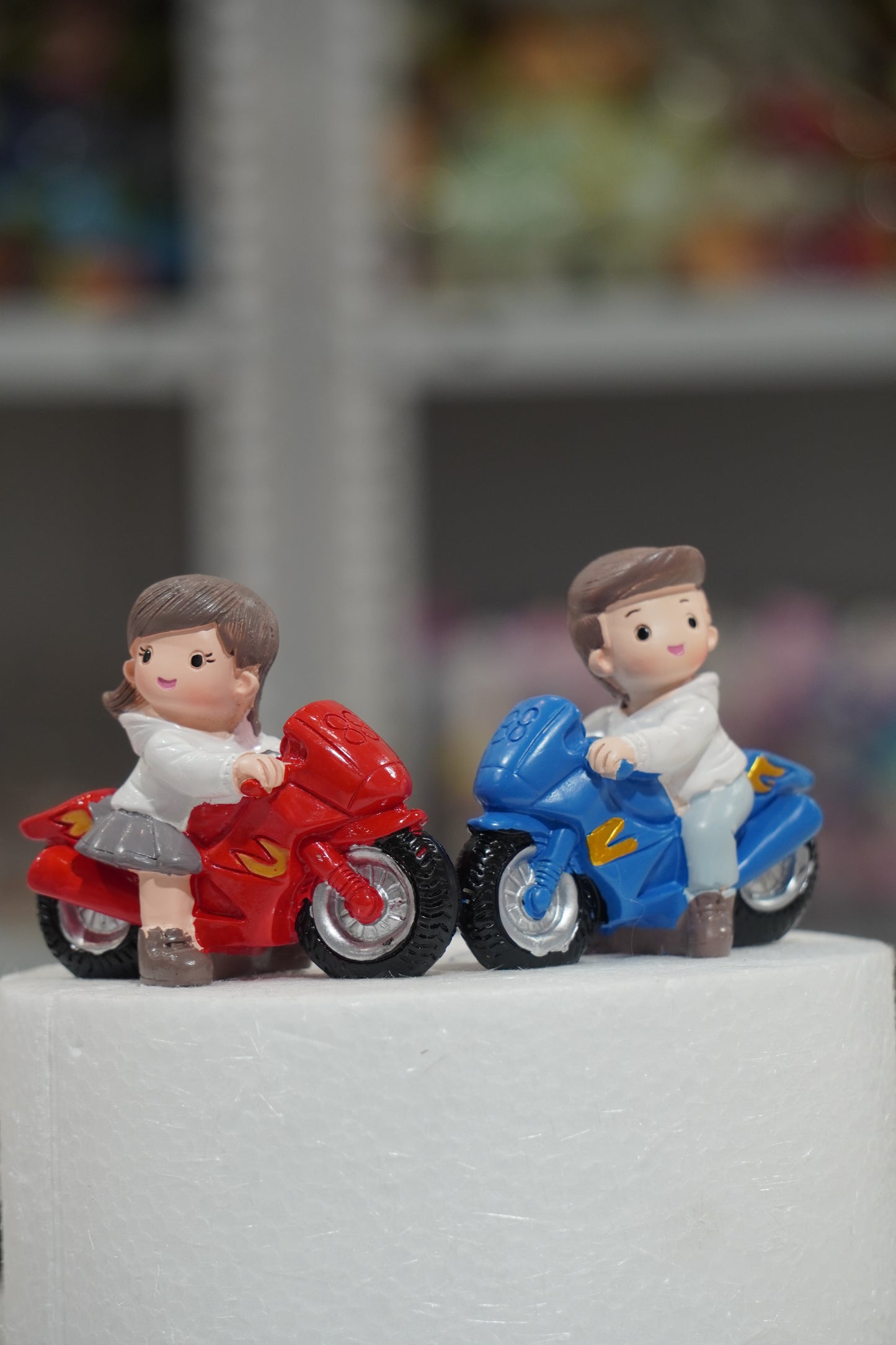 Cute Boy & Girl Bike Cake
