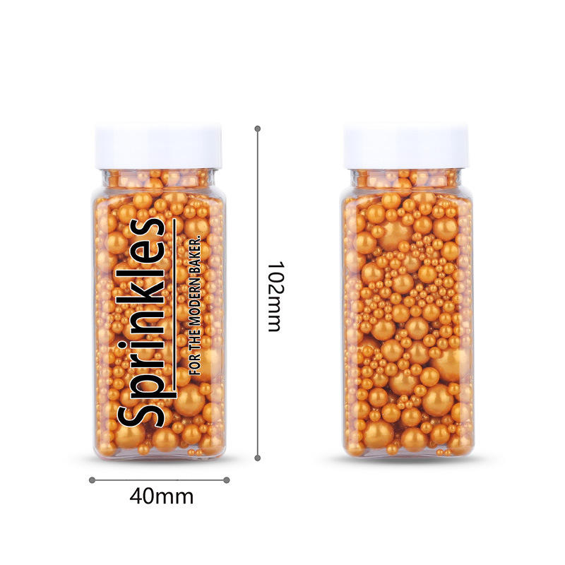 Edible Gold Sprinkle Mix – 85g | Metallic Cake & Cupcake Sprinkles