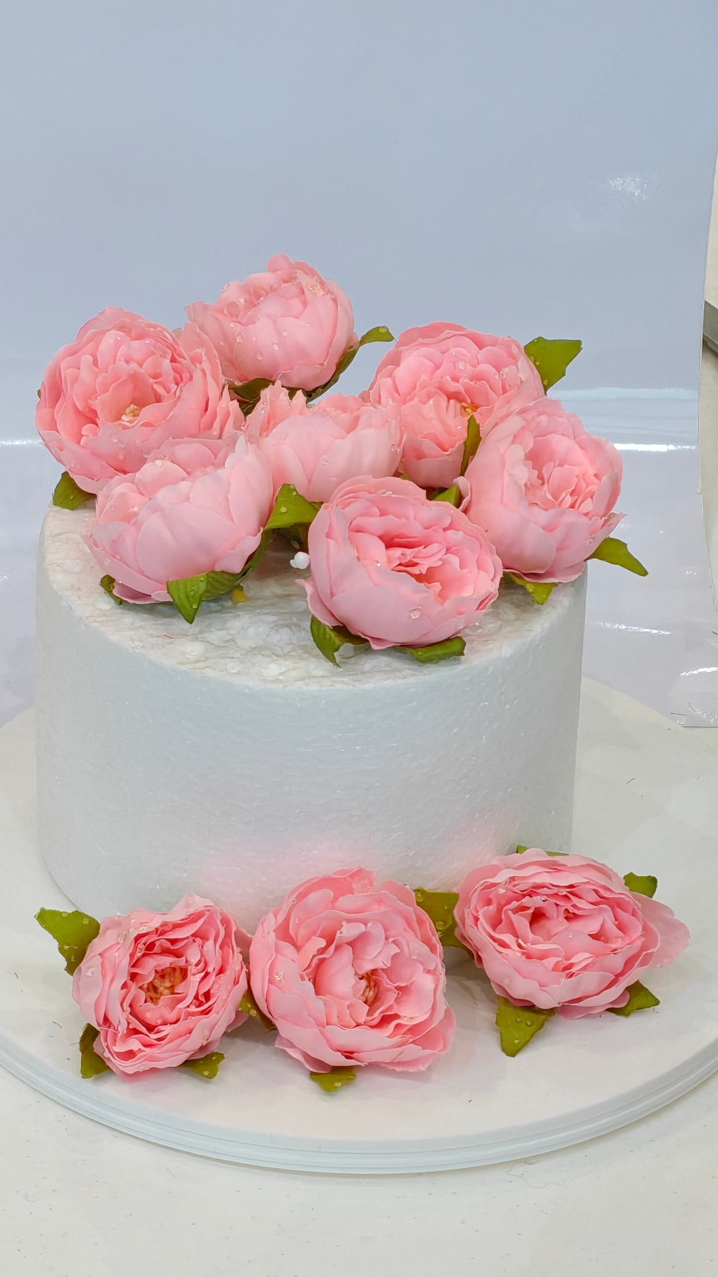 Light Pink Peony Flowers (Pack of 10)