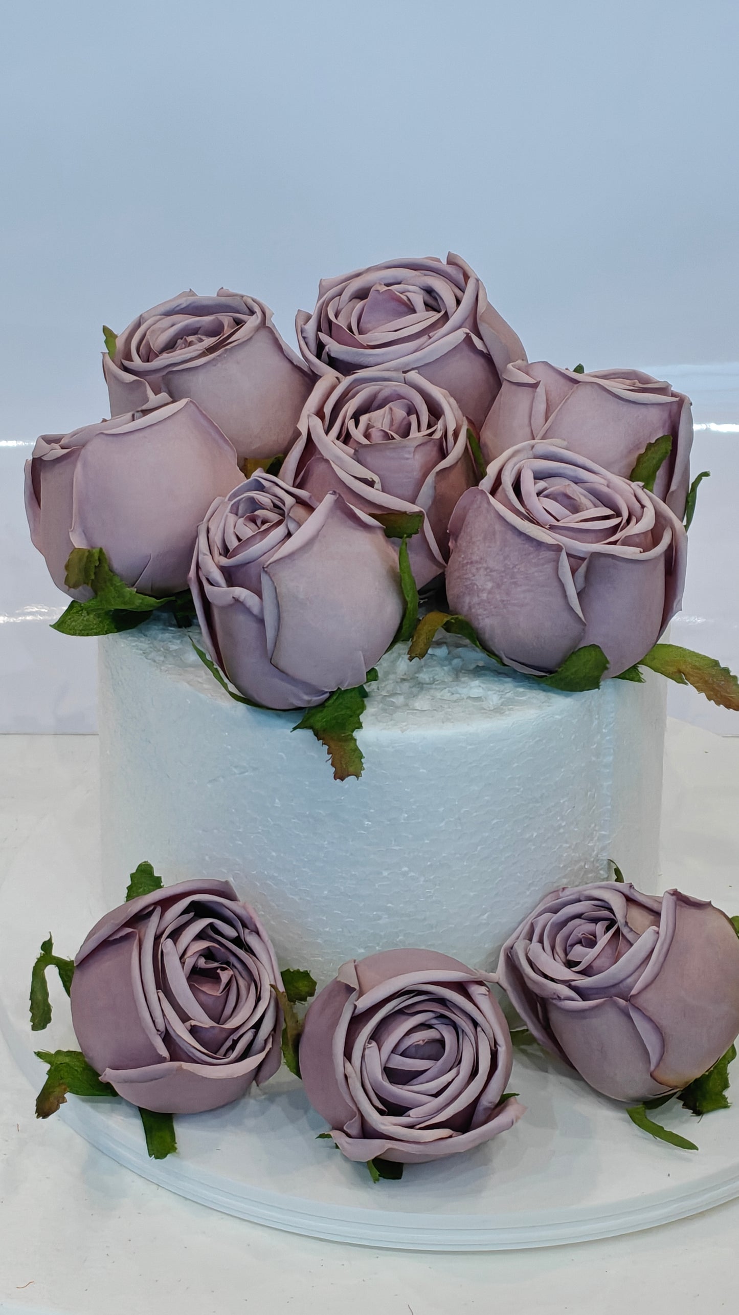 Lavender Cabbage Roses (Pack of 10)