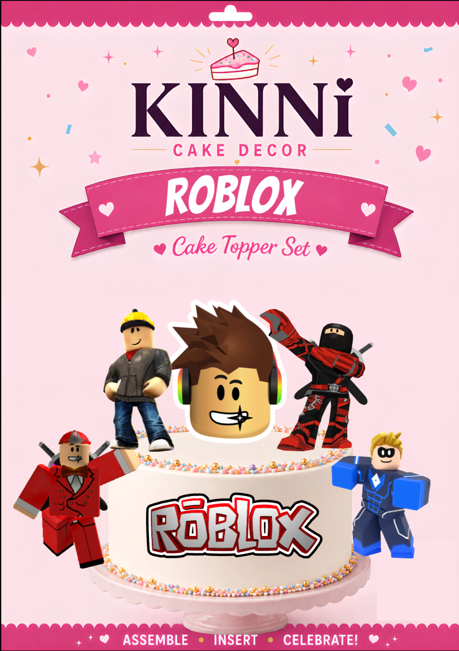 Roblox Cake Topper Set