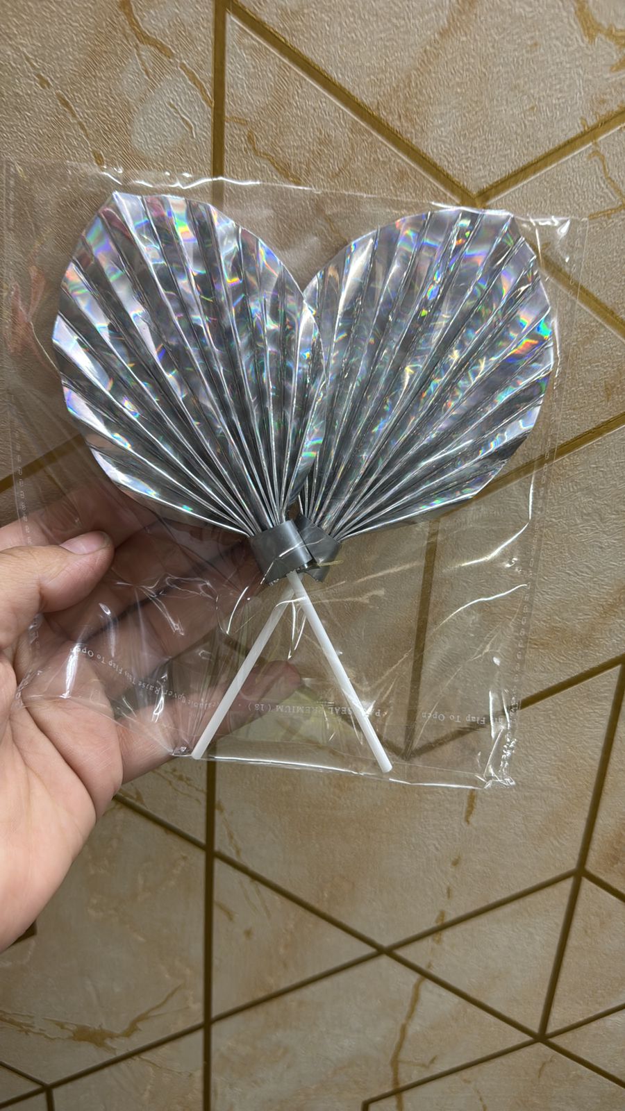 Silver Paper Pam Leaves