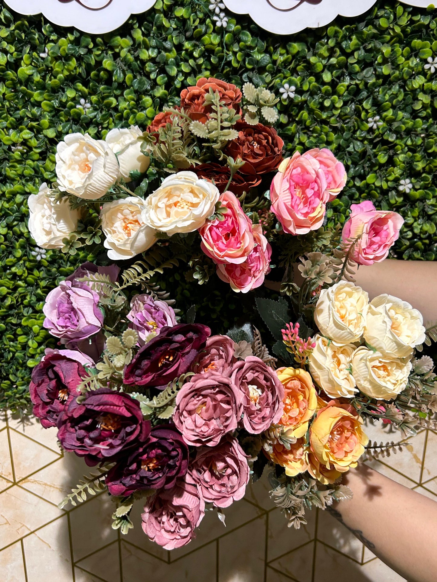 Fake Peony Bunch (Medium)