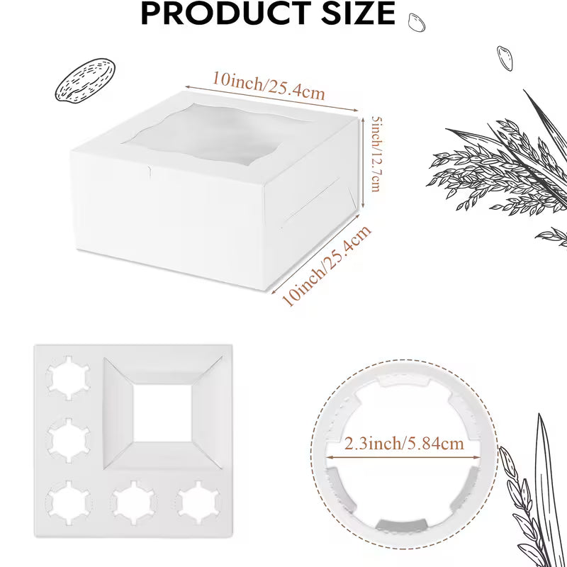 Bento Cake & Cupcake Box | 1 Cake + 5 Cupcakes
