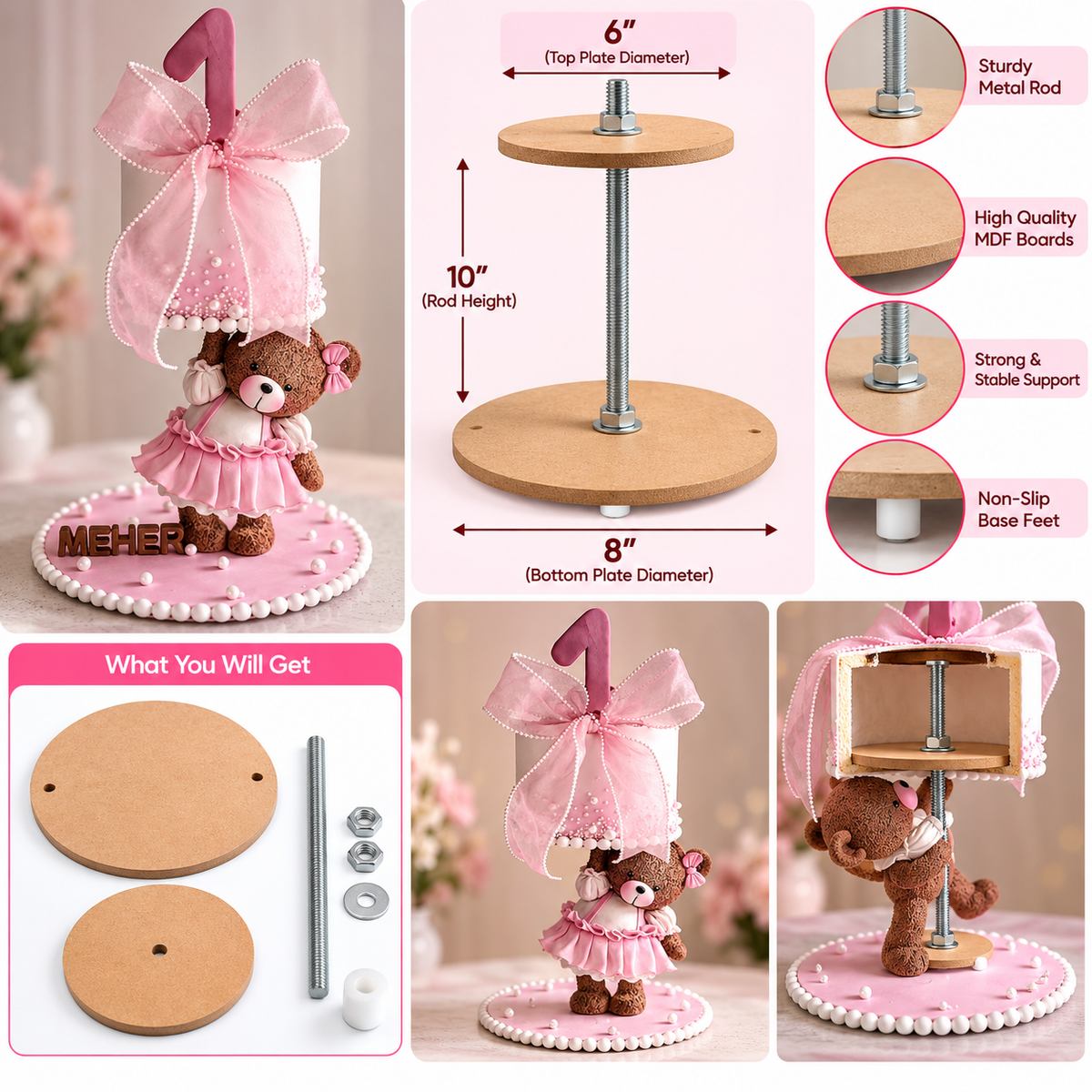 Anti Gravity Cake Stand 8*6