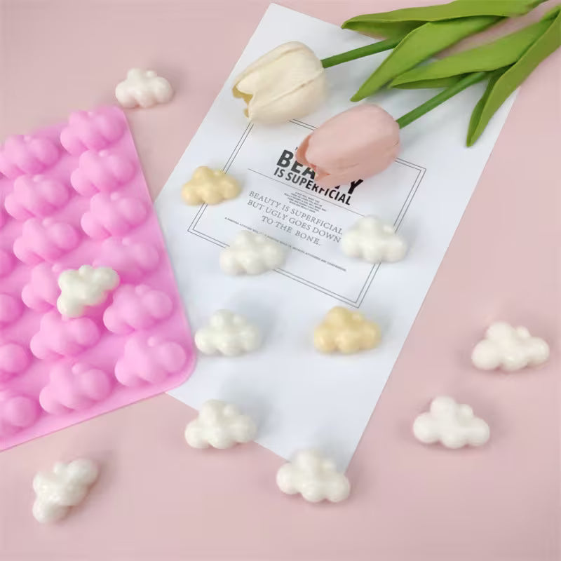 Mini Cloud Silicone Mould – 36 Cavity | Cloud Cake Decorating Mould