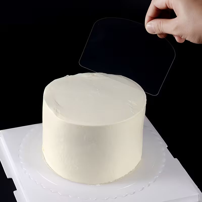 Transparent Cake Smoothing Scraper Set – 5 Piece