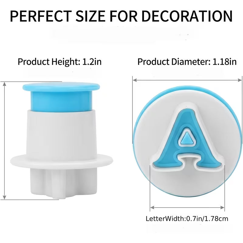 Alphabet & Number Fondant Cutters | 36PC Cake Decorating Set