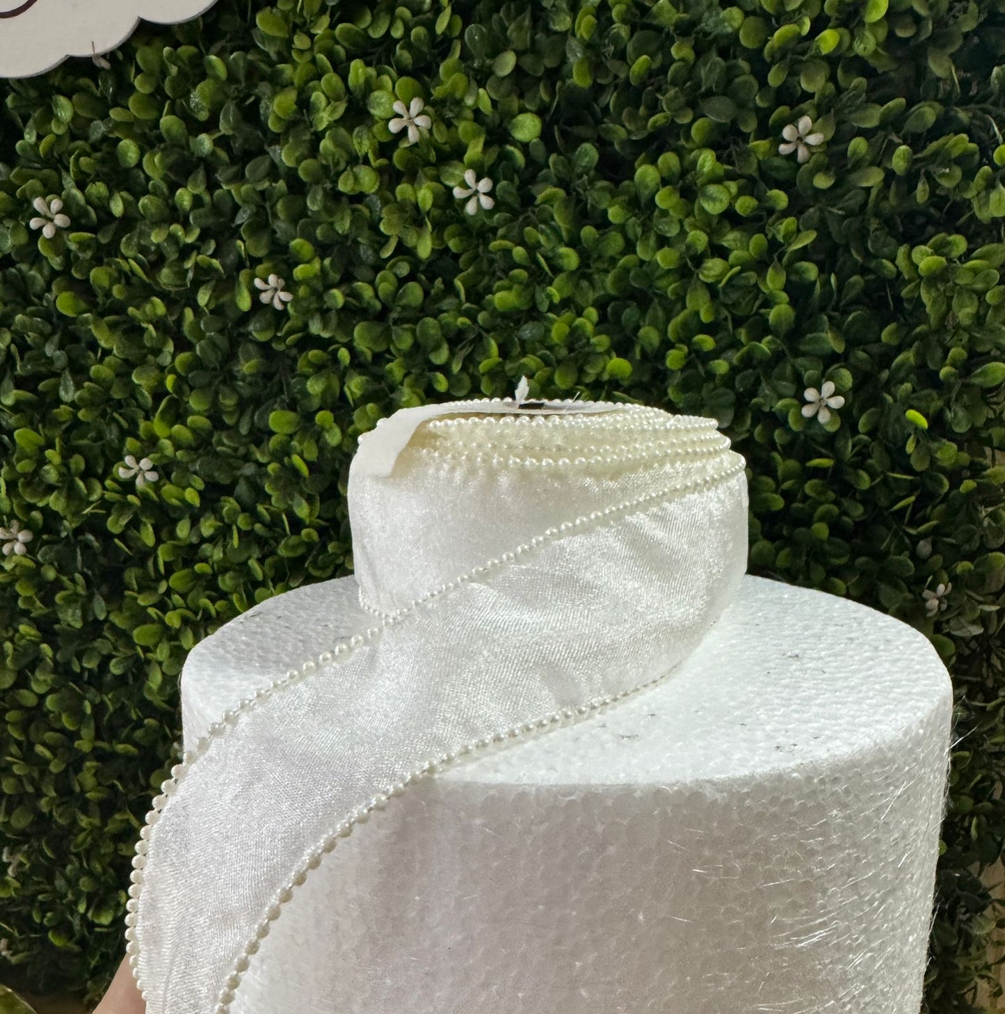 Pearl Ribbons 2" wide 9 meters long