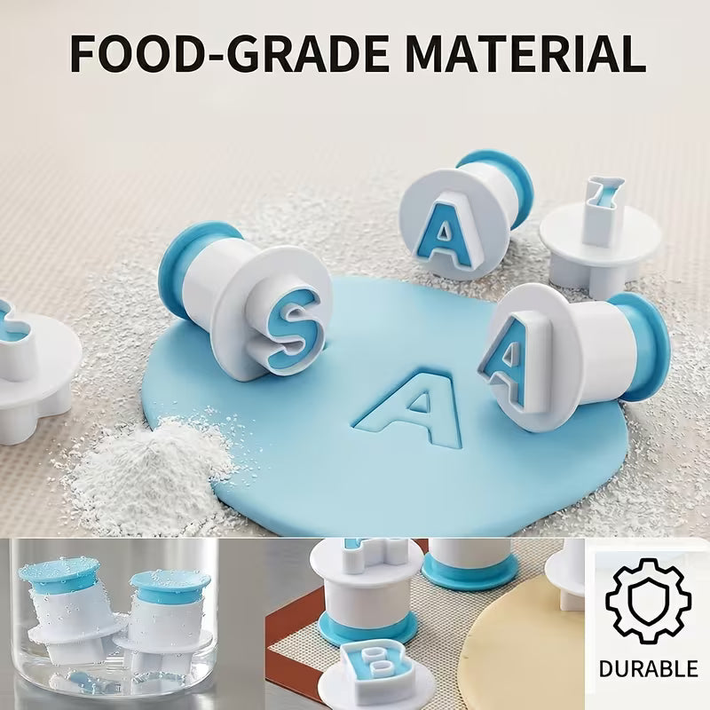 Alphabet & Number Fondant Cutters | 36PC Cake Decorating Set