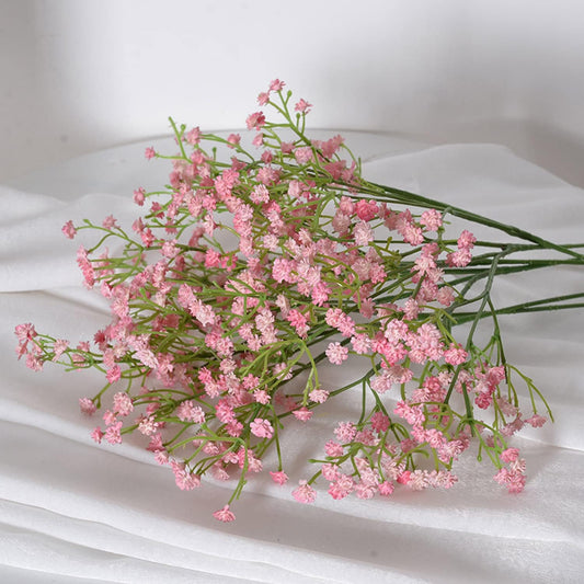 Pink Artificial Baby’s Breath – Set of 3 Stems | Faux Gypsophila Cake Flowers