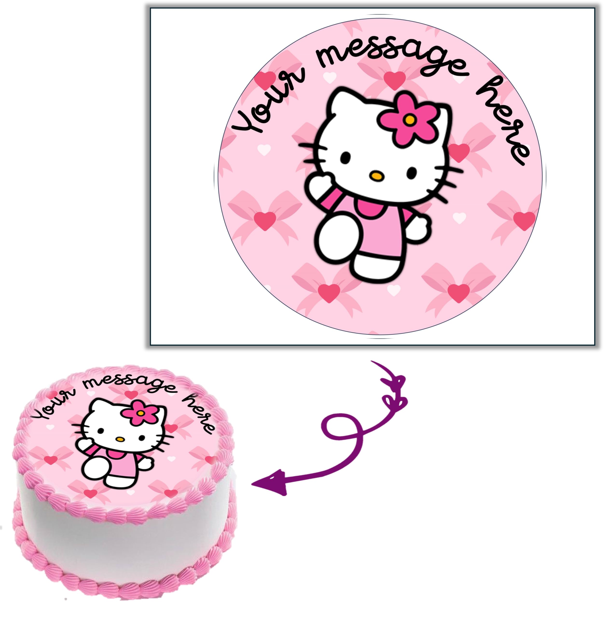 Edible Frosting Sheet Print with Precise Pre-Cut in Calgary and Chestermere