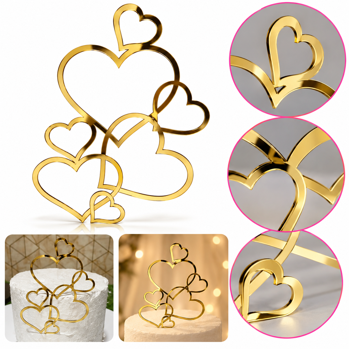Heart Cake Topper
