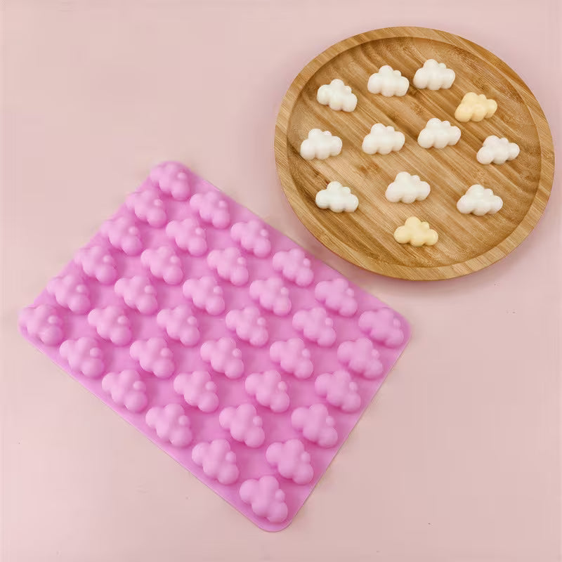 Mini Cloud Silicone Mould – 36 Cavity | Cloud Cake Decorating Mould