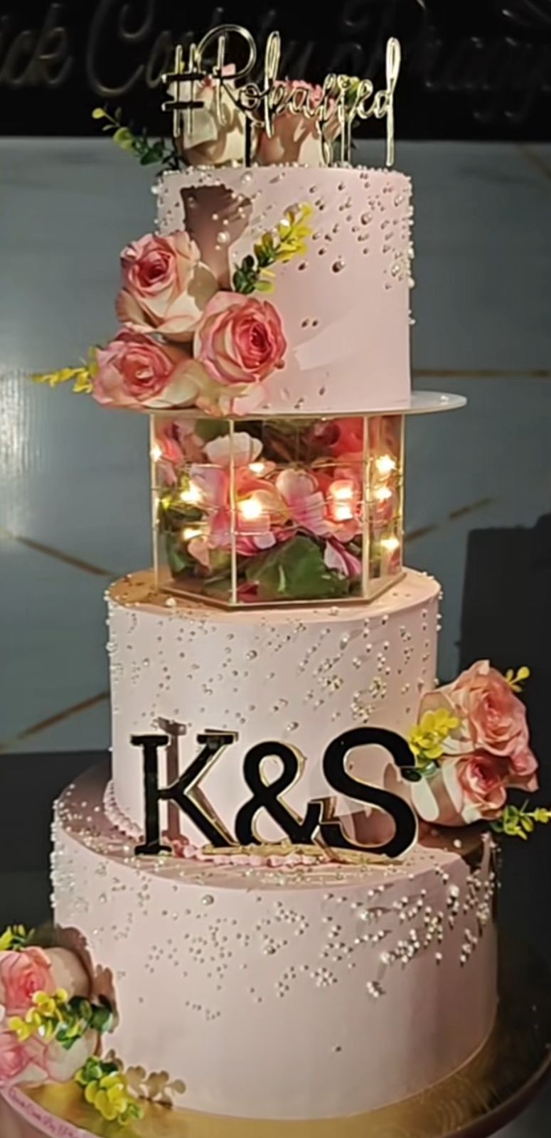 Acrylic Hexagon Cake Spacer