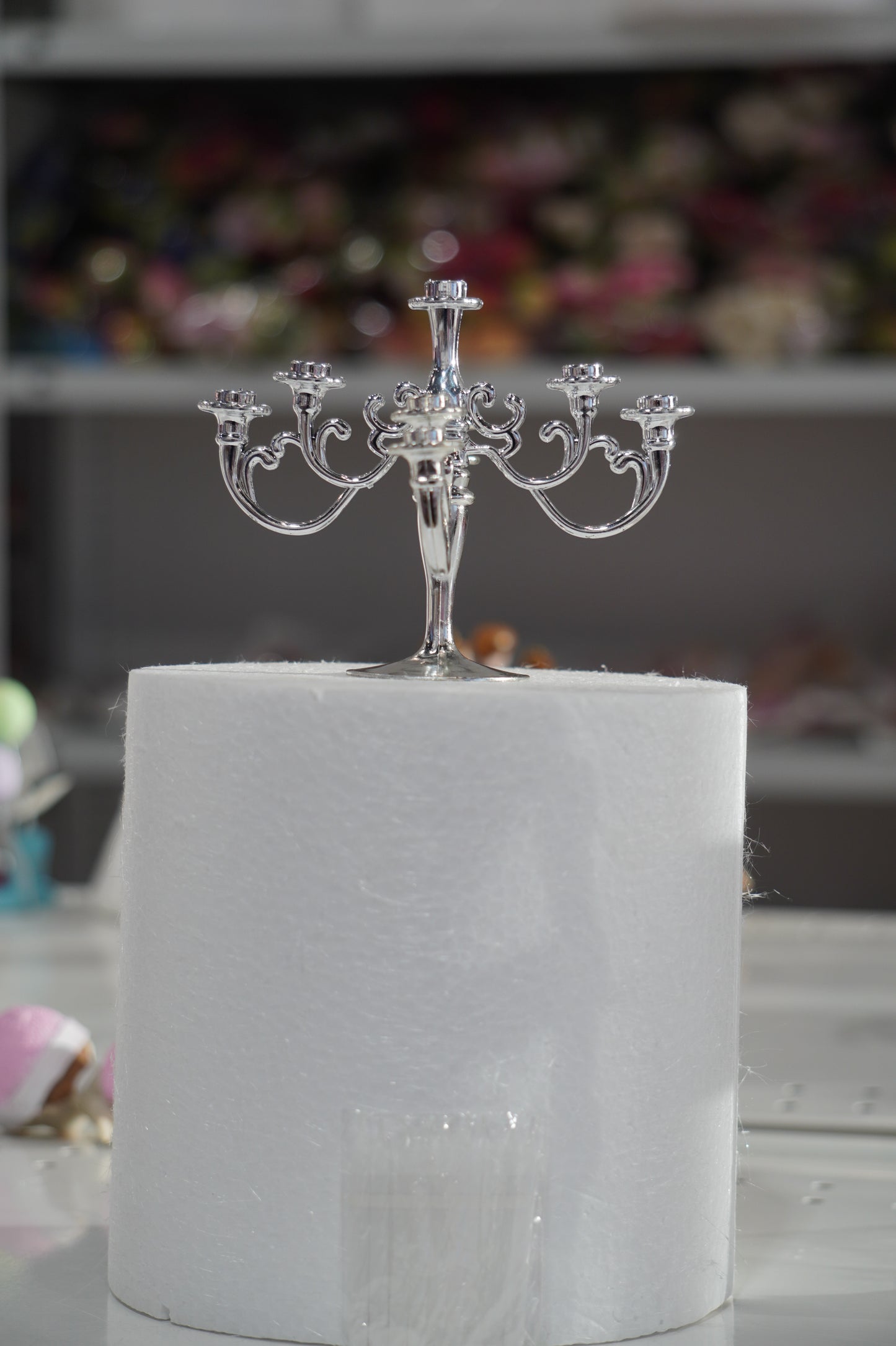 Candle Stand Cake Topper with Candles