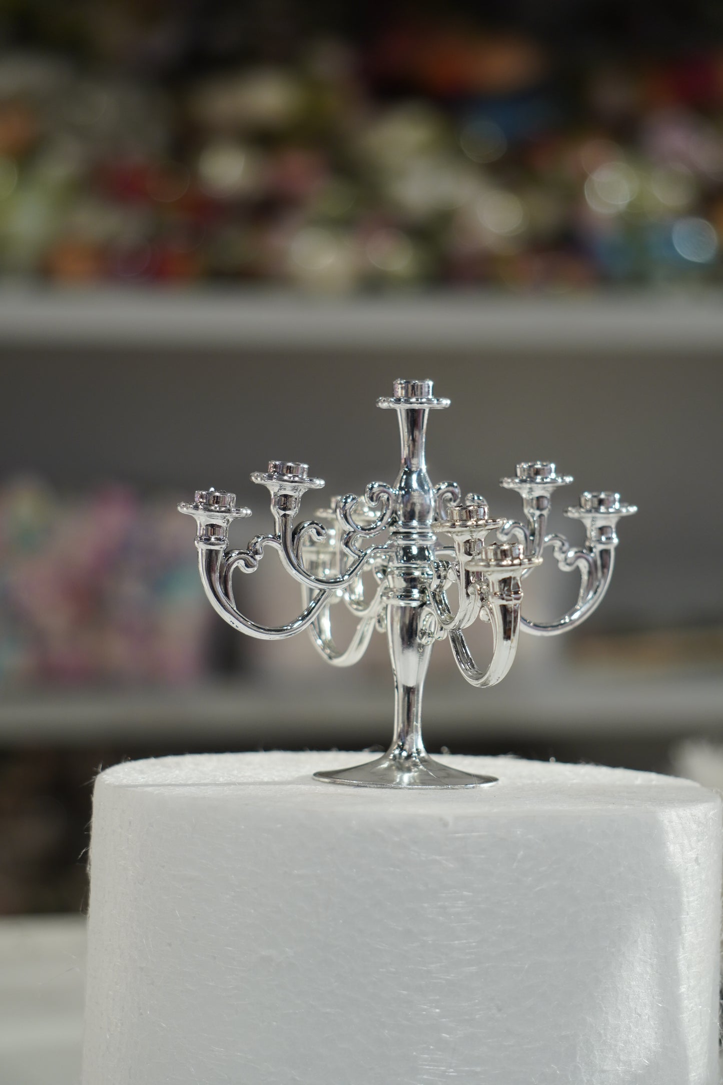 Candle Stand Cake Topper with Candles