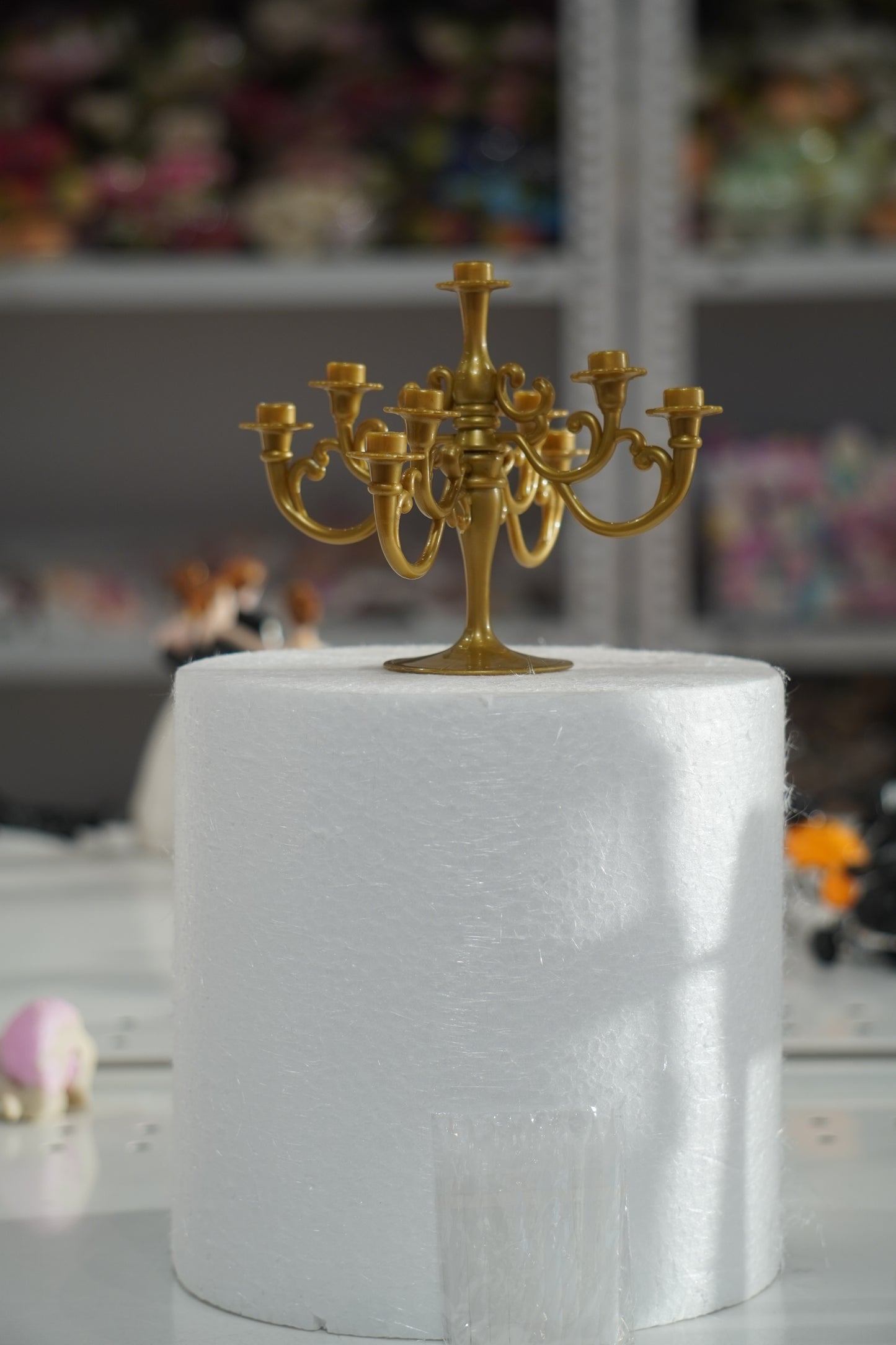 Candle Stand Cake Topper with Candles