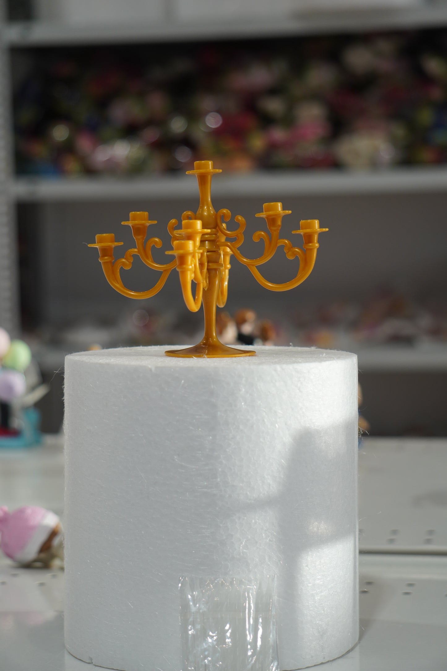 Candle Stand Cake Topper with Candles