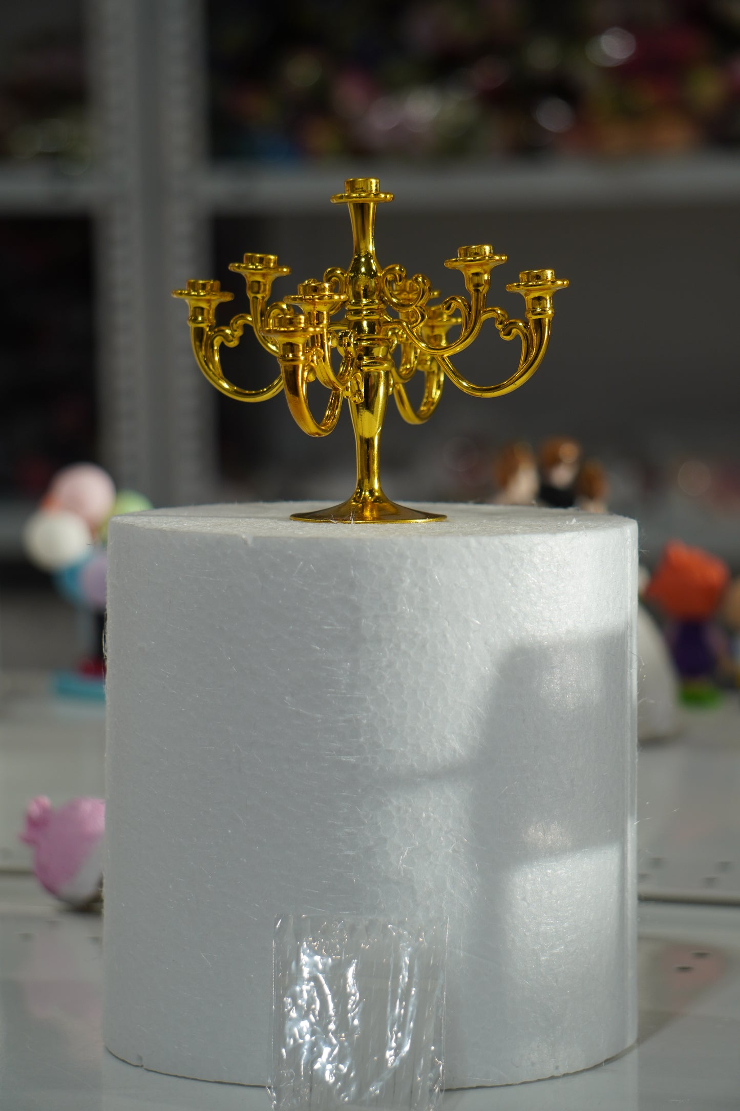 Candle Stand Cake Topper with Candles