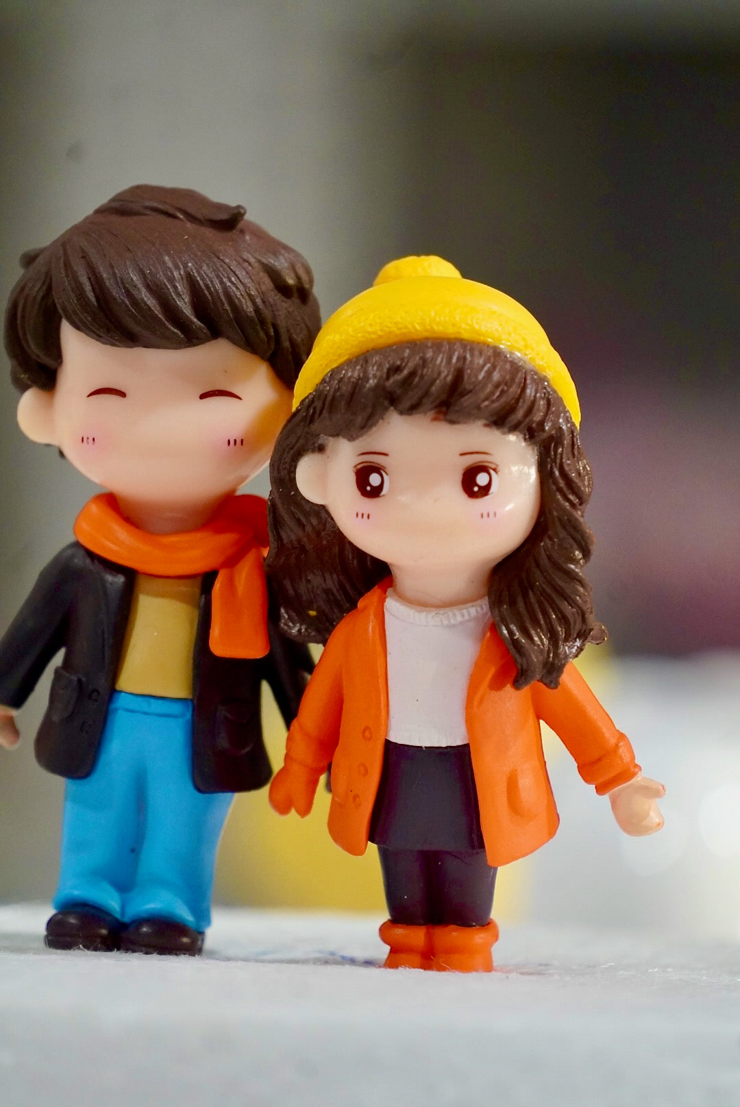 Winter Couple Cake Toppers
