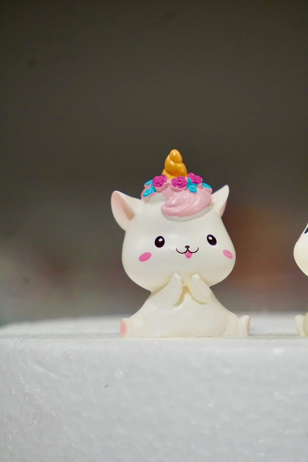 Unicorn Kitty Cake Toppers Pair