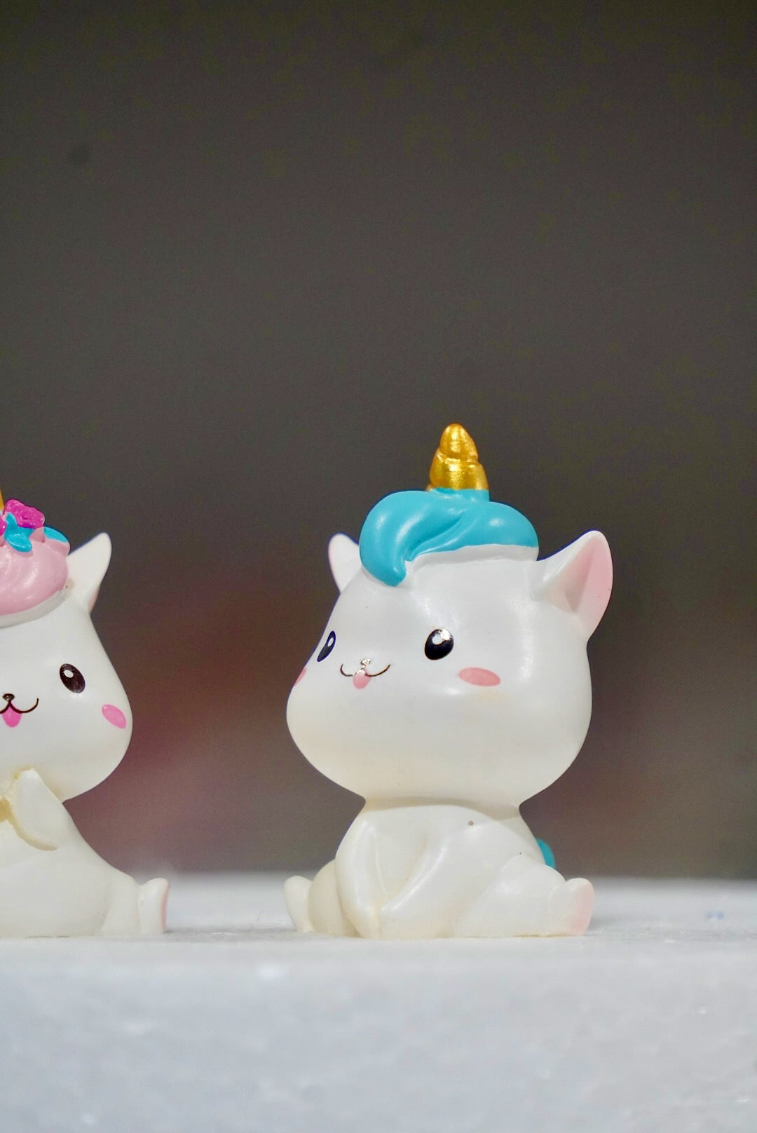 Unicorn Kitty Cake Toppers Pair