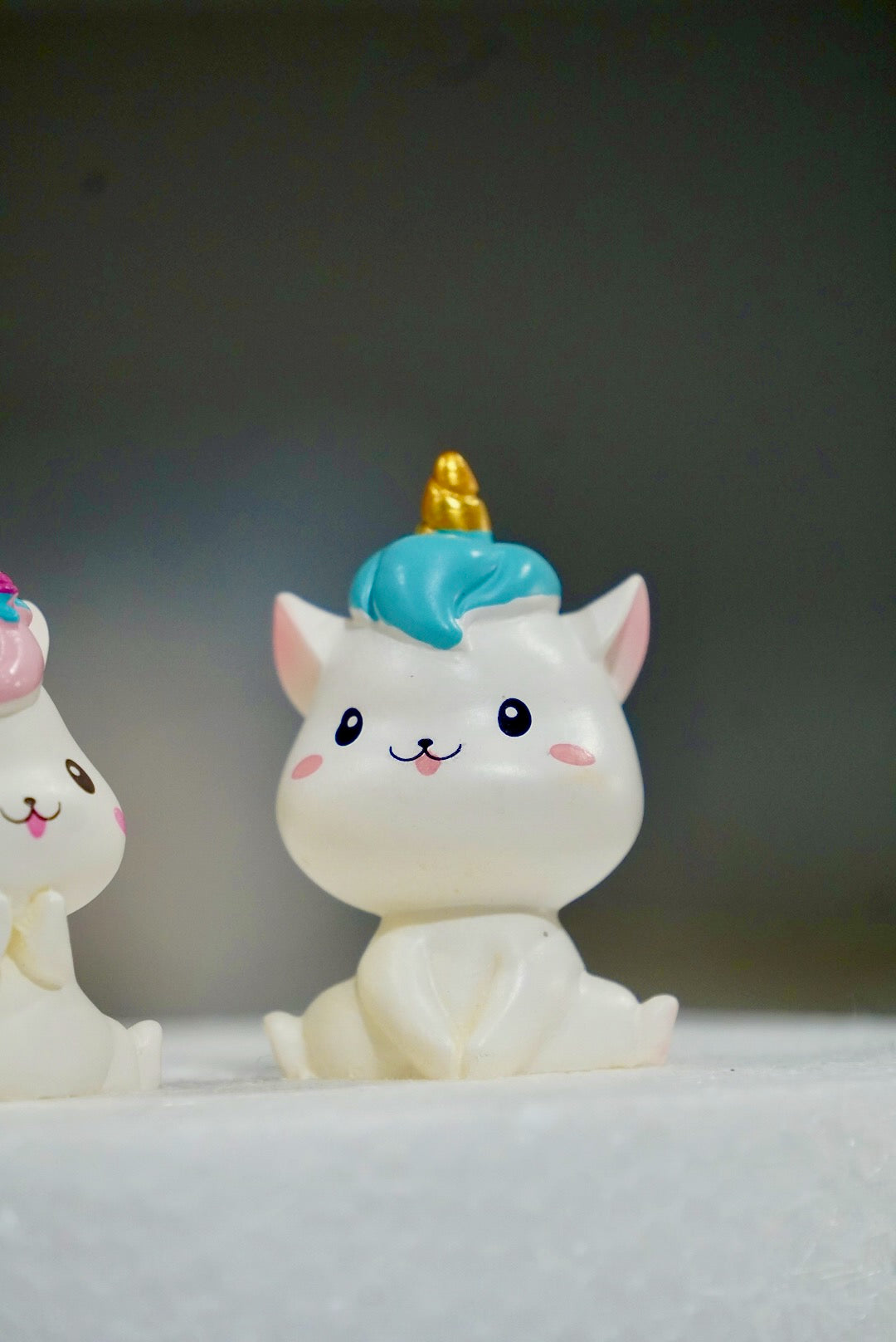 Unicorn Kitty Cake Toppers Pair