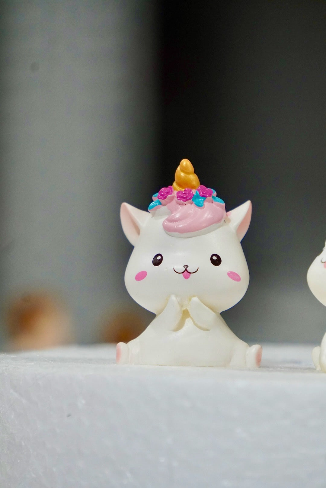 Unicorn Kitty Cake Toppers Pair
