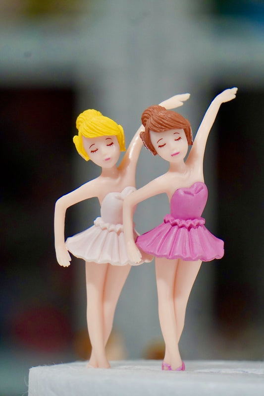 Ballerina Cake Toppers Pair