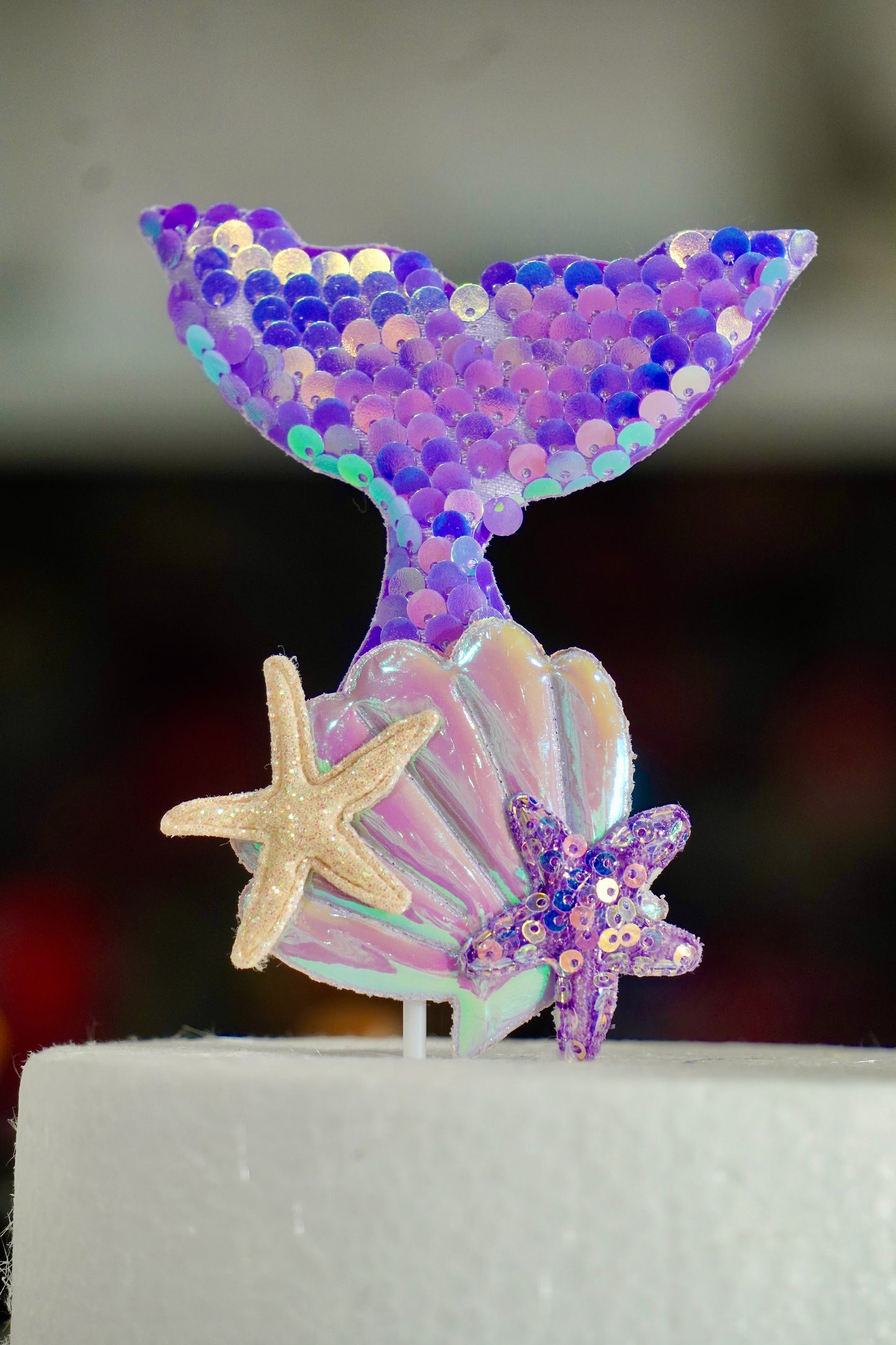 Sequin Mermaid Tail Topper