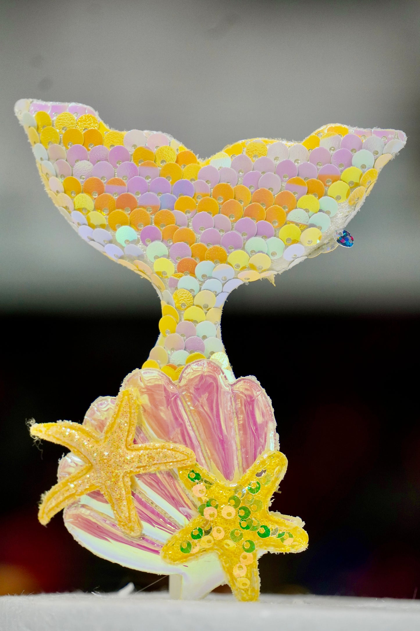 Sequin Mermaid Tail Topper
