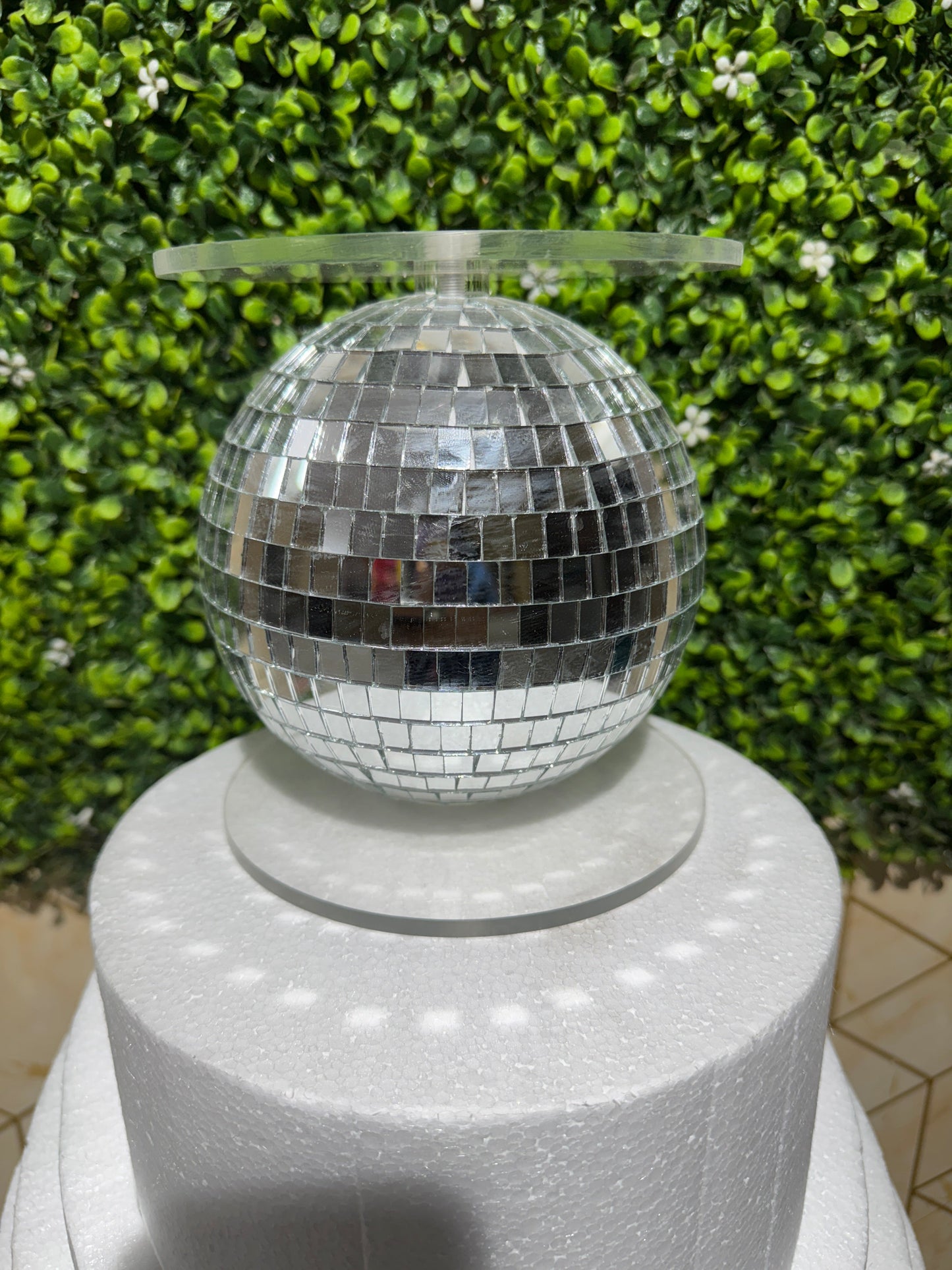 6 Inch Disco Ball Cake Spacer
