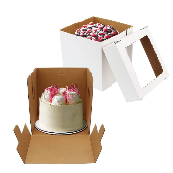 AdjustaBox - 12x12x14 - Adjustable Height Cake Box for Tall Cakes