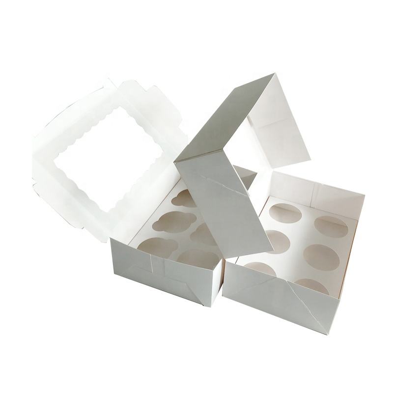 Cupcake Boxes / 10sets – 4, 6 & 12 Hole with Inserts | Premium Bakery Packaging