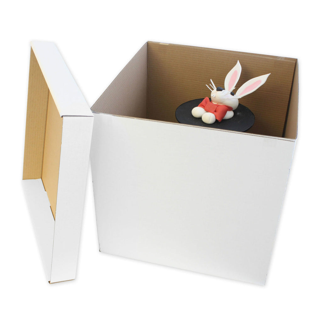 AdjustaBox - 12x12x14 - Adjustable Height Cake Box for Tall Cakes