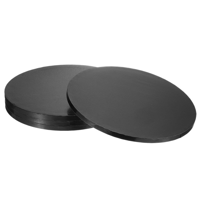 10” Cake Drum Board 5/pack – Heavy Duty Round Base | White, Marble, Black