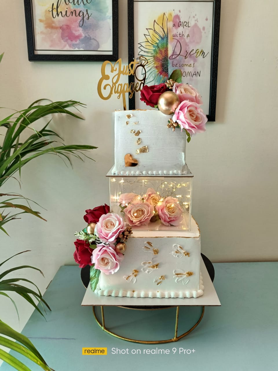 Acrylic Square Cake Spacer