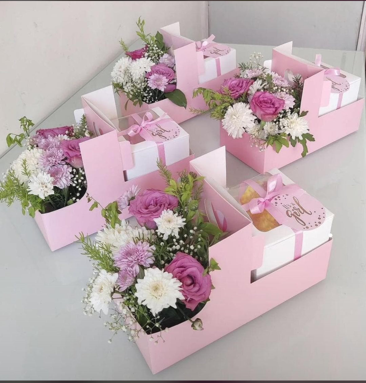 Heart Handle Hamper Box Pack Of 10