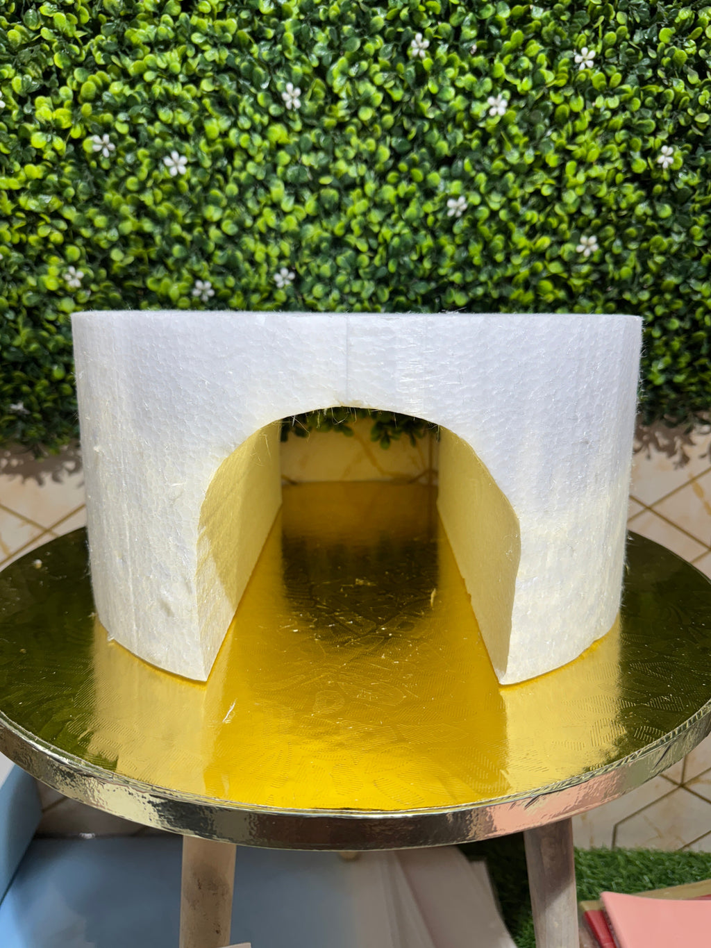 Train Passing Cake Dummy