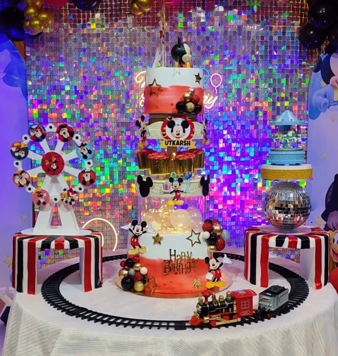 Train Passing Cake Dummy