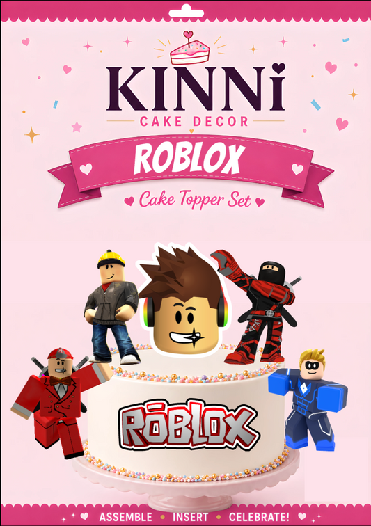 Roblox Cake Topper Set