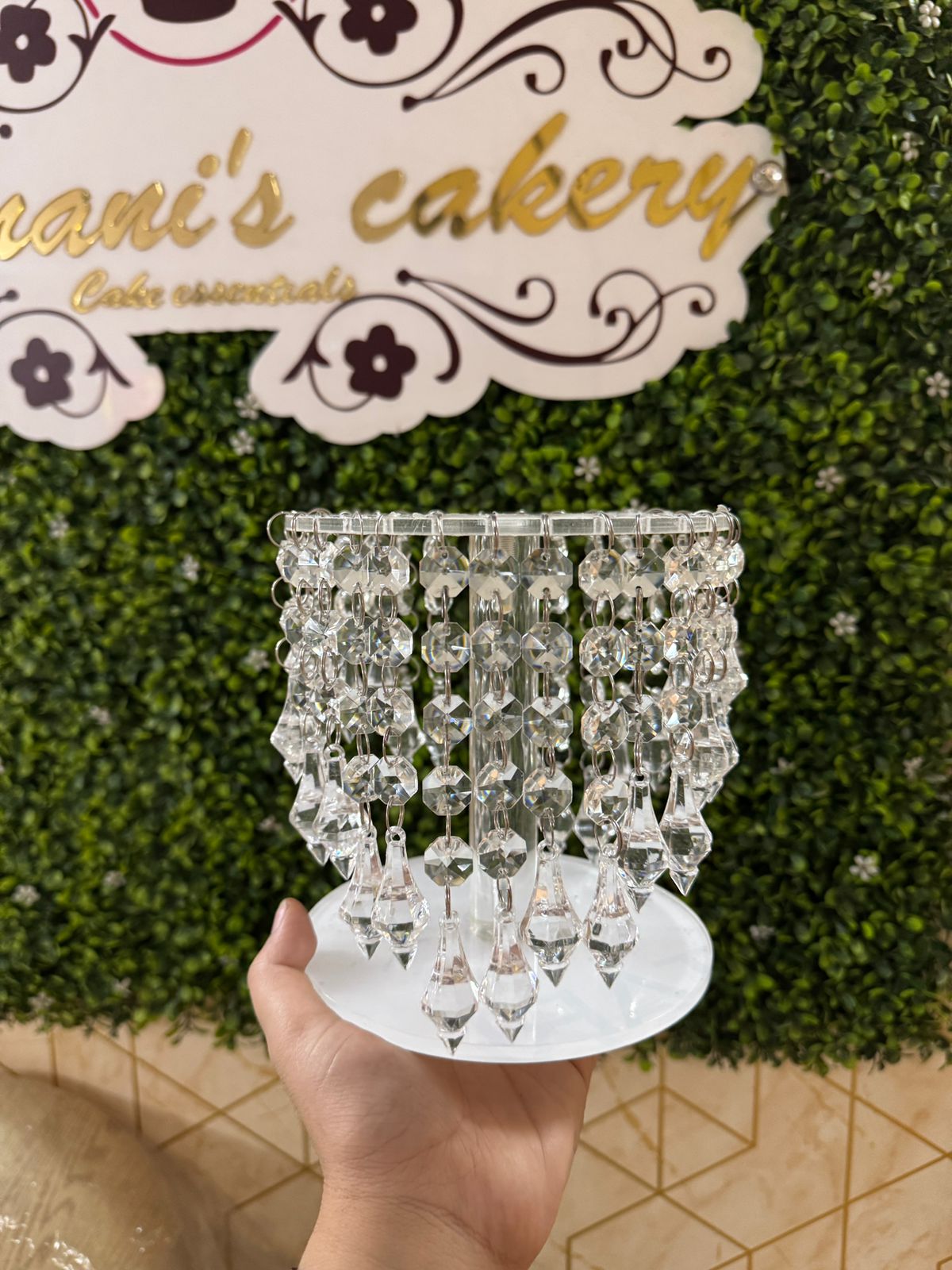 Diamond chandelier spacer 6x6 inches (Detachable)