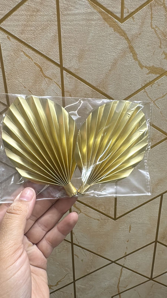 Golden Paper Palm Leaves