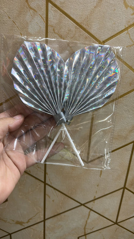Silver Paper Pam Leaves