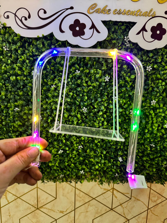 Swing Cake Topper with lights