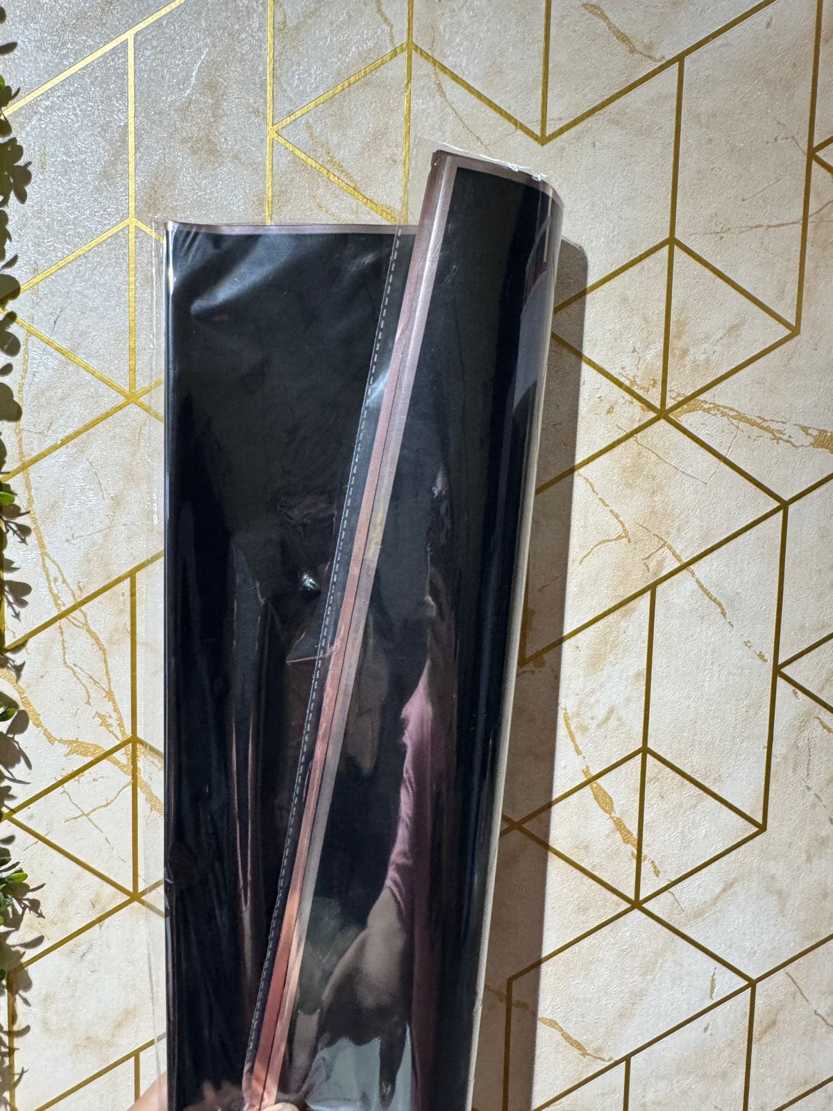 Black Bouquet Wrapping Paper