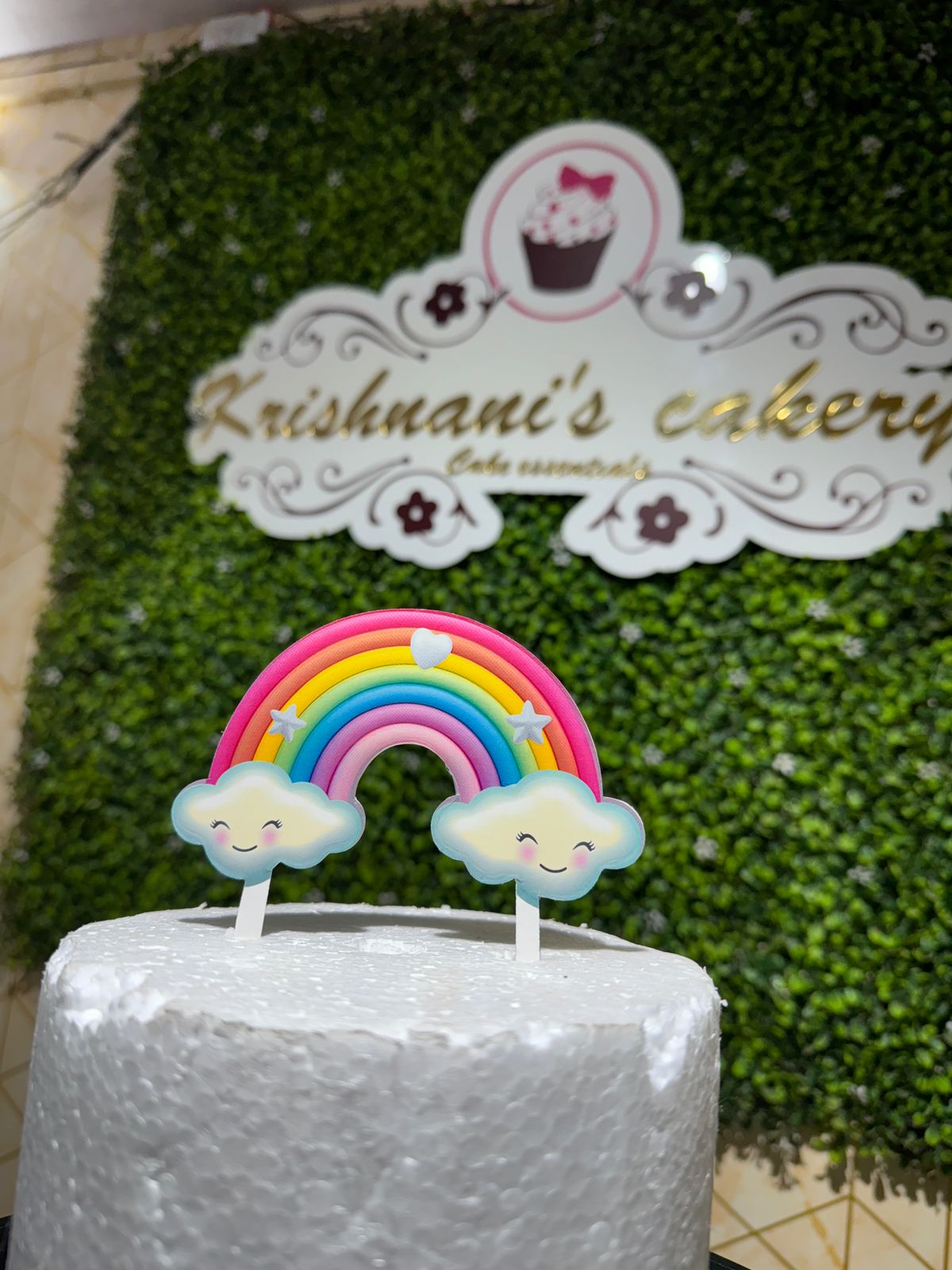 Rainbow Cake Topper