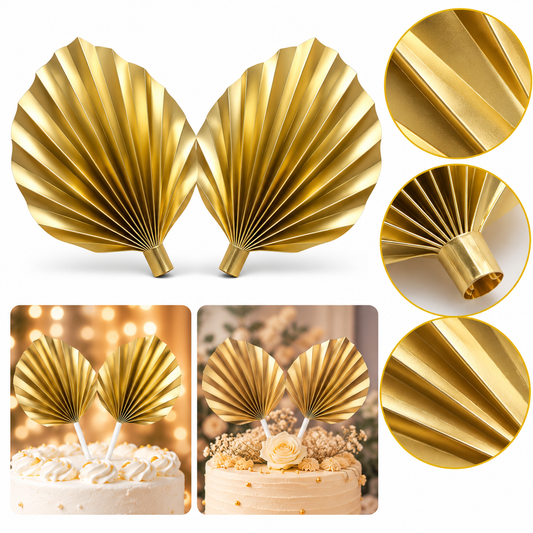 Golden Paper Palm Leaves